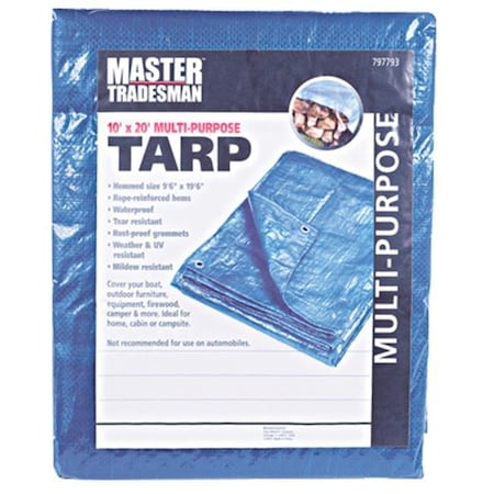 Master Tradesman Tarp, Blue, Polyethylene 797793